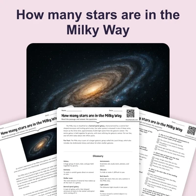 How many stars are in the Milky Way - reading educational content