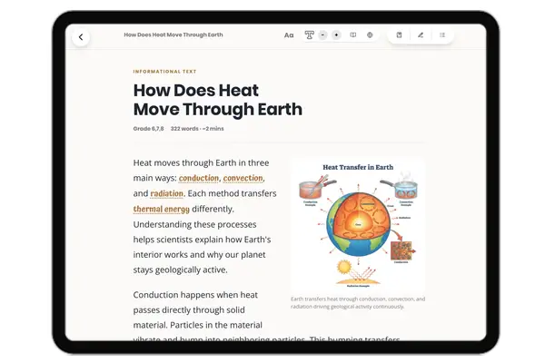 How Does Heat Move Through Earth - reading educational content