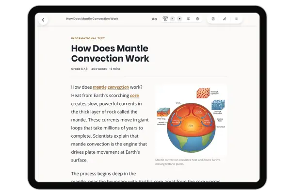 How Does Mantle Convection Work - reading educational content