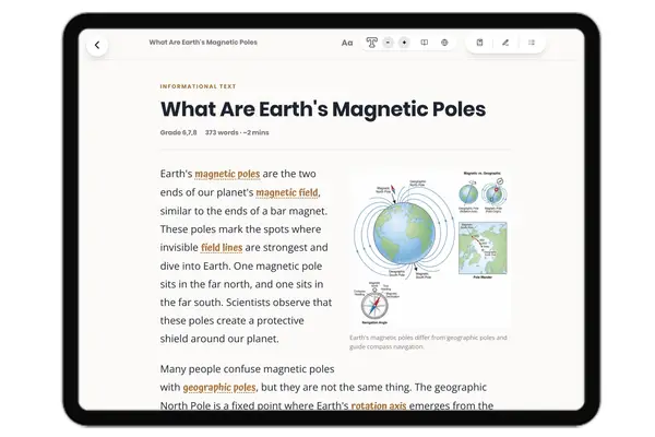 What Are Earth's Magnetic Poles - reading educational content