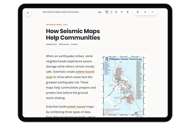 How Seismic Maps Help Communities - reading educational content