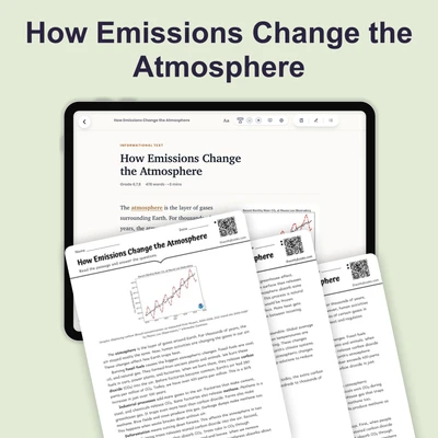 How Emissions Change the Atmosphere - reading educational content