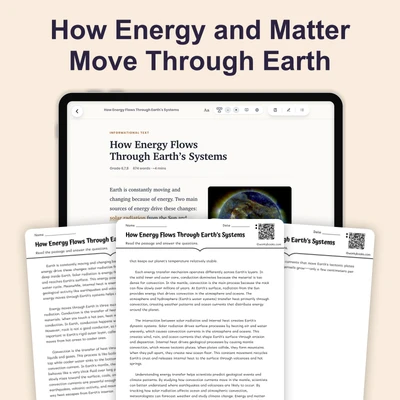 How Energy Flows Through Earth’s Systems - reading educational content