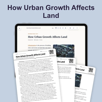 How Urban Growth Affects Land - reading educational content