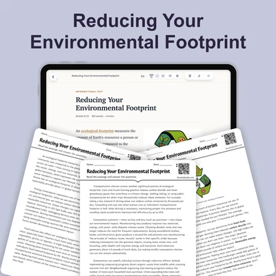 How Can You Reduce Your Impact - reading educational content