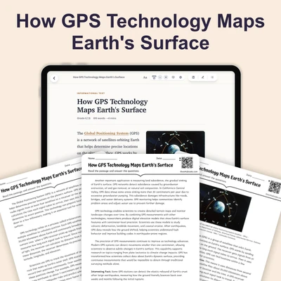 How GPS Technology Map Earth's Surface - reading educational content