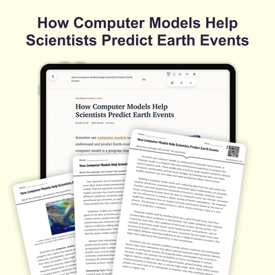 How Computer Models Help Scientists Predict Earth Events - reading educational content