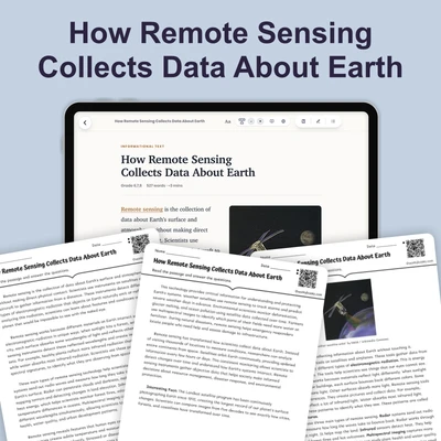 How Remote Sensing Collects Data About Earth - reading educational content