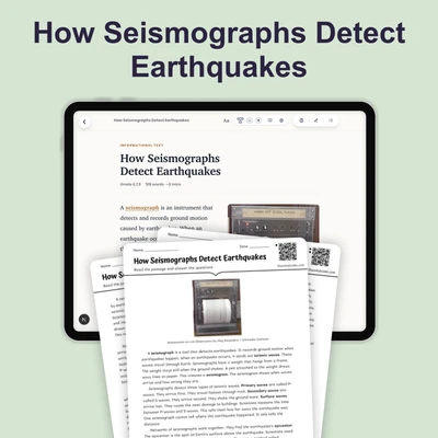 How Seismographs Detect Earthquakes - reading educational content