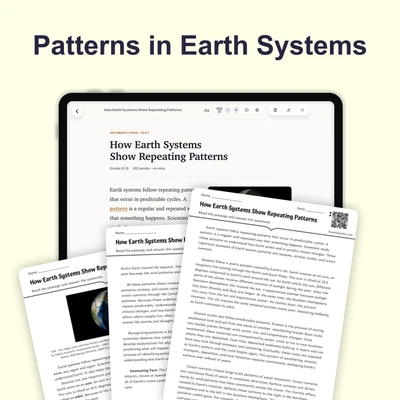 How Earth Systems Show Repeating Patterns - reading educational content