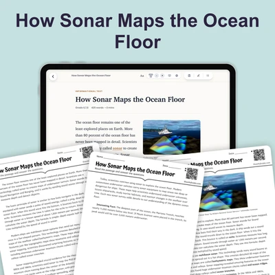 How Sonar Maps the Ocean Floor - reading educational content
