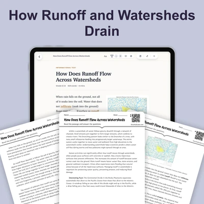 How Does Runoff Flow Across Watersheds - reading educational content