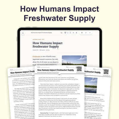 How Do Humans Impact Freshwater Supply - reading educational content
