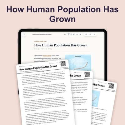 How Human Population Has Grown - reading educational content