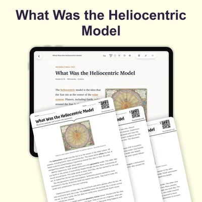 What Was the Heliocentric Model - reading educational content