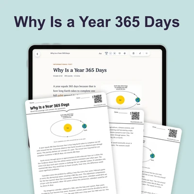 Why Is a Year 365 Days - reading educational content