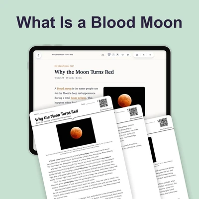 Why the Moon Turns Red - reading educational content