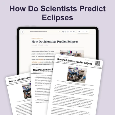 How Do Scientists Predict Eclipses - reading educational content
