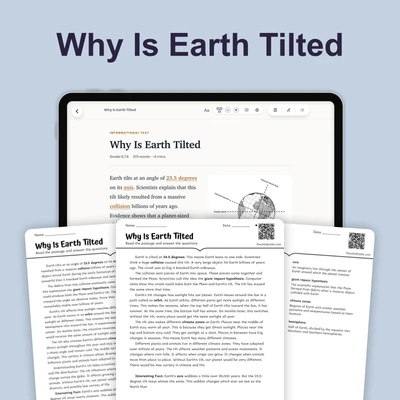 Why Is Earth Tilted - reading educational content