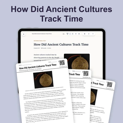 How Did Ancient Cultures Track Time - reading educational content