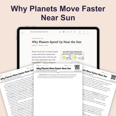 Why Planets Speed Up Near the Sun - reading educational content