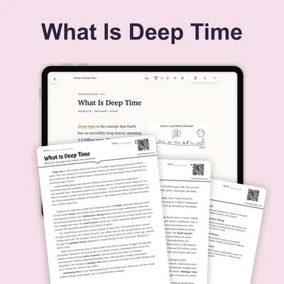 What Is Deep Time - reading educational content