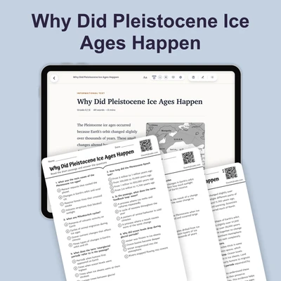 Why Did Pleistocene Ice Ages Happen - reading educational content
