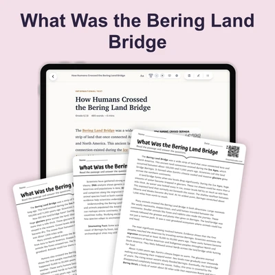 How Humans Crossed the Bering Land Bridge - reading educational content