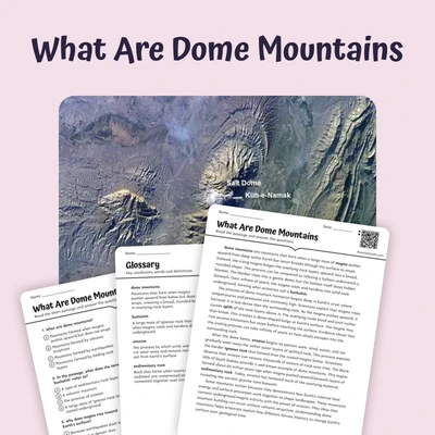 What Are Dome Mountains - reading educational content