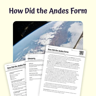 How Did the Andes Form - reading educational content