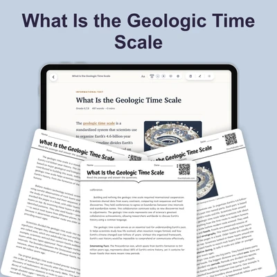 What Is the Geologic Time Scale - reading educational content
