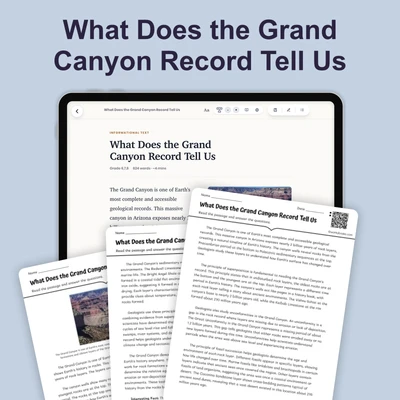 What Does the Grand Canyon Record Tell Us - reading educational content