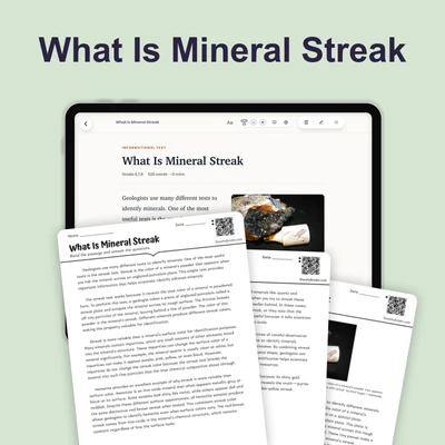 What Is Mineral Streak - reading educational content
