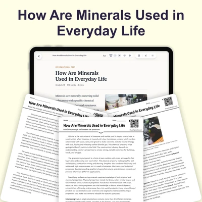 How Are Minerals Used in Everyday Life - reading educational content