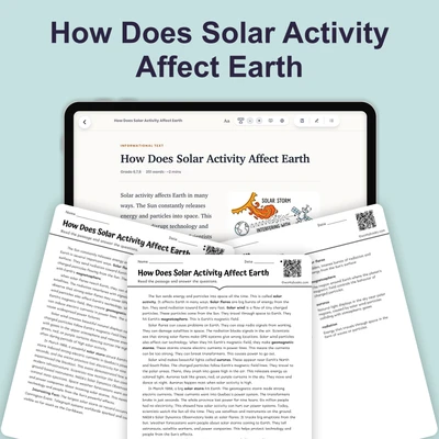 How Does Solar Activity Affect Earth - reading educational content