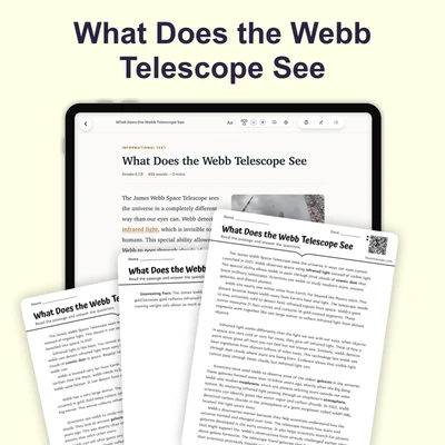 What Does the Webb Telescope See - reading educational content