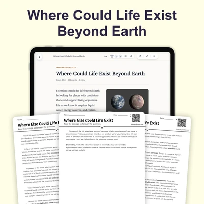 Where Could Life Exist Beyond Earth - reading educational content
