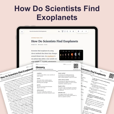 How Do Scientists Find Exoplanets - reading educational content