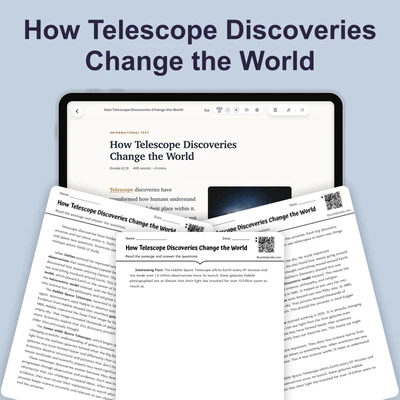 How Telescope Discoveries Change the World - reading educational content