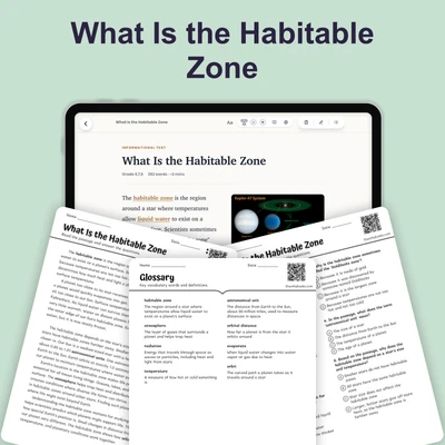 What Is the Habitable Zone - reading educational content