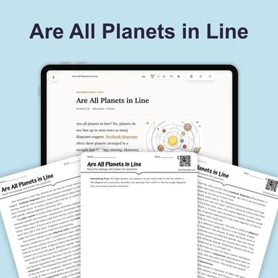 Are the Planets Ever in a Line - reading educational content