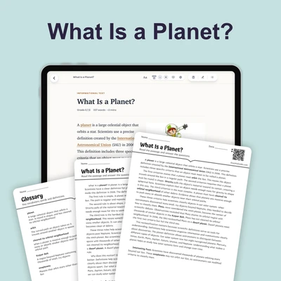 What Is a Planet - reading educational content