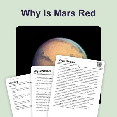 Why Mars Is Red  - reading educational content