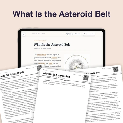 What Is the Asteroid Belt - reading educational content