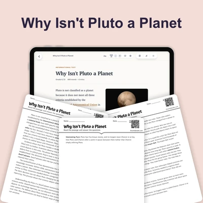 Why Isn't Pluto a Planet - reading educational content