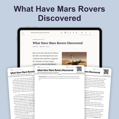 What Mars Rovers Have Discovered - reading educational content