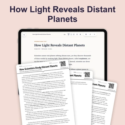 How Scientists Study Distant Planets - reading educational content