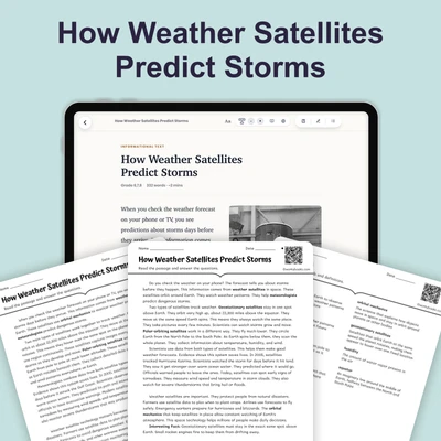 How Weather Satellites Predict Storms - reading educational content