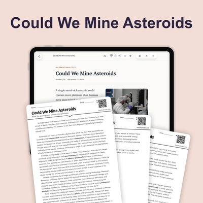 Could We Mine Asteroids - reading educational content