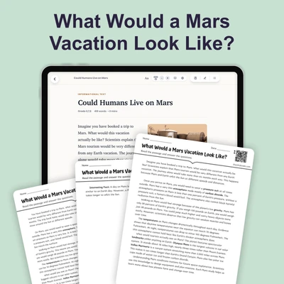 Could Humans Live on Mars - reading educational content